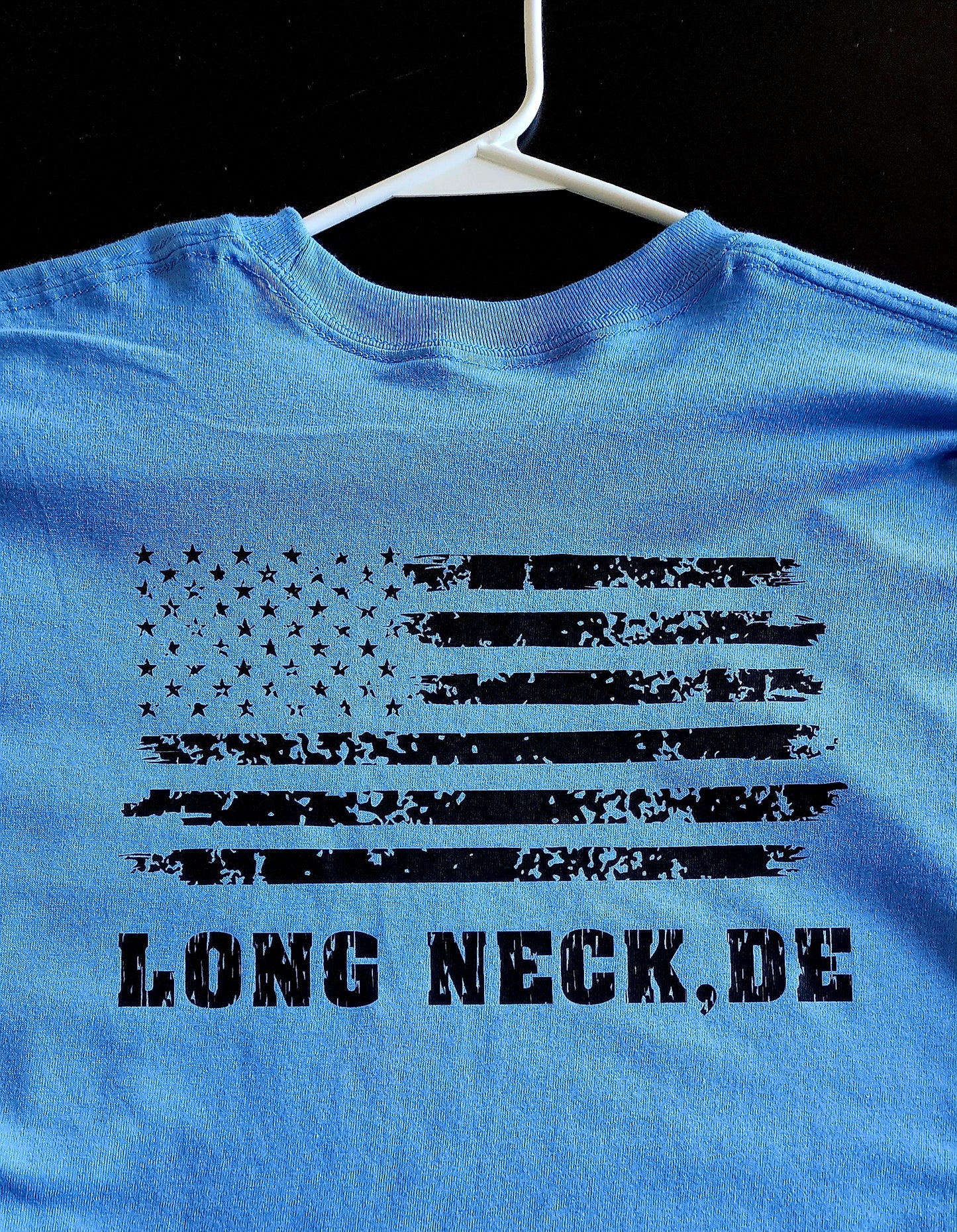 Long sleeved front and back blue