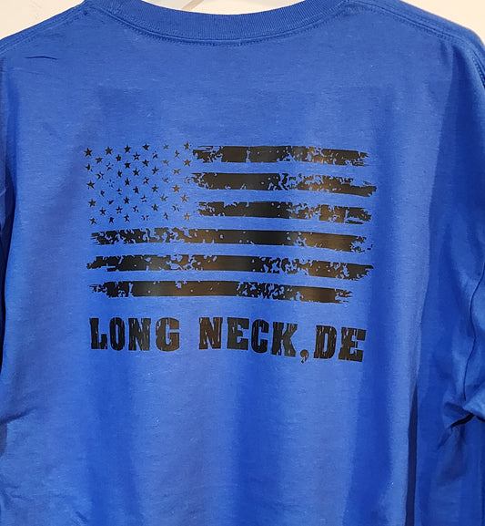 Blue long sleeved tshirt