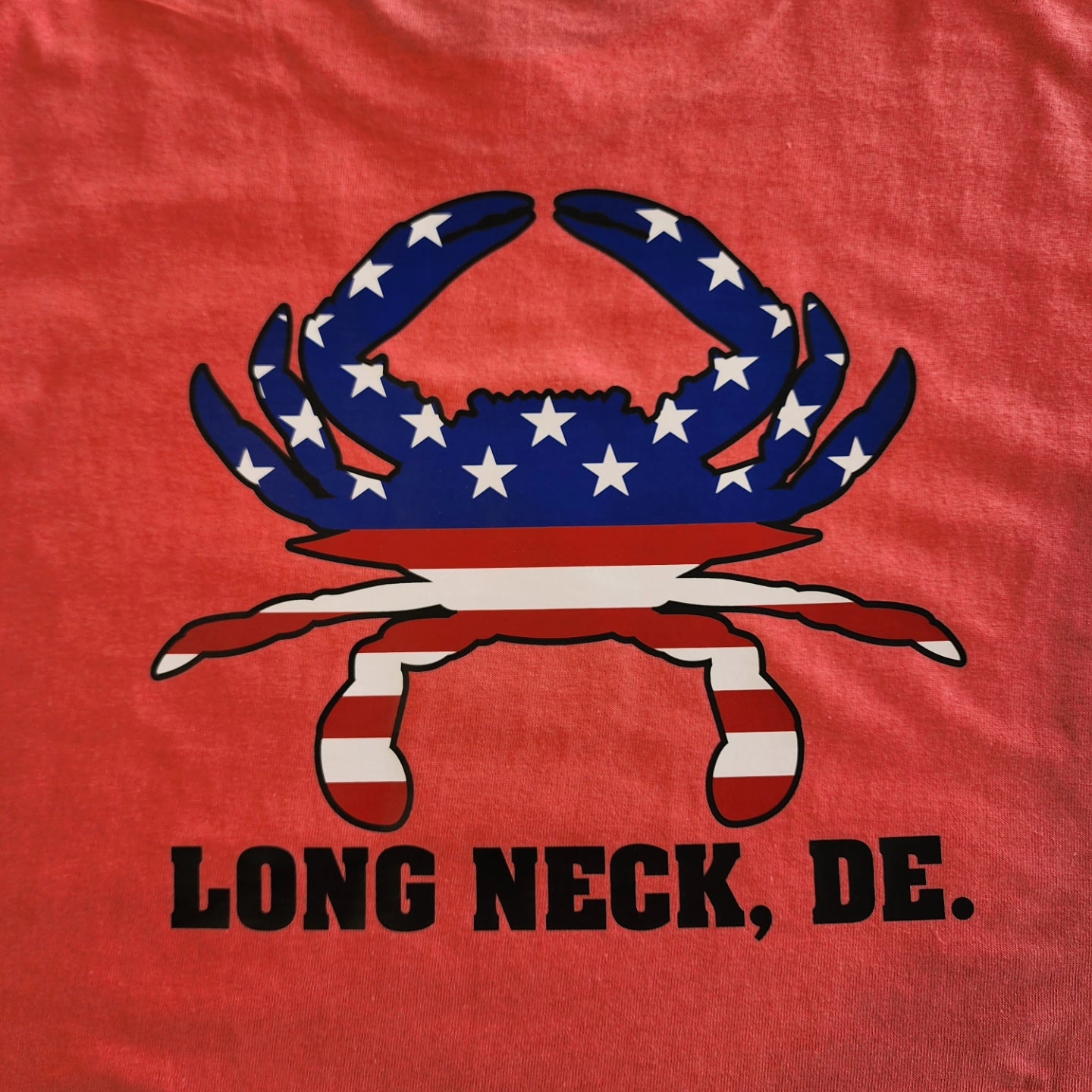 Double sided American flag Crab short sleeved tshirt